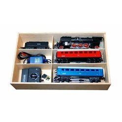 Starter set nr.1 - Steam locomotive in wooden box