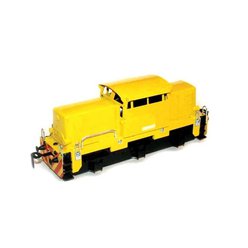 Dieselová lokomotiva T711 - žlutá se světly - Dvoukolejnicový systém