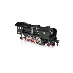 Parní lokomotiva Mikádo - černá se zvukem - Dvoukolejnicový systém