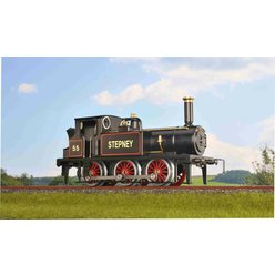Britská parní lokomotiva Terrier - černá - Tříkolejnicový systém